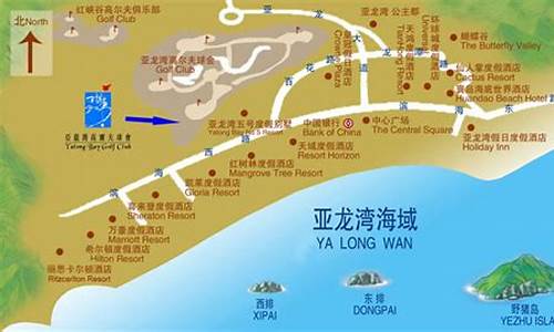 亚龙湾旅游景点地图_亚龙湾旅游景点地图高清