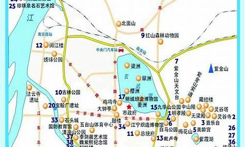 南京景点分布图和路线图_南京景点分布图和