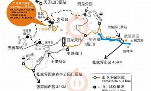 张家界自由行攻略地图最新中文版_张家界自由行攻略地图最新中文版下载